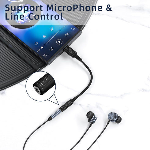 USB C to 3.5mm Headphone Adapter-Type C to 3.5mm Aux Dongle for S23/S23+/S23 Ultra Note10/10+/20/20+/20 Ultra Z fold Google Pixel 2/3/4/5/6/6pro/7...