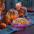 JOYIN 3 Pcs Large Halloween Spider Web Plastic Baskets Bowls, Trick or Treat Halloween Basket Candy Bowl Dish, Haunted House Classroom Halloween P...