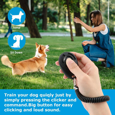 Dog Treat Pouch with Training Clicker Silicone Treat Bag Fanny Pack with Waist Belt for Pet Training Walking Upgrade Stronger Magnetic Closure to ...