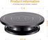 Kootek 11 Inch Rotate Turntable Sculpting Wheel Revolving Cake Turntable Black Painting Turn Table Lightweight Stand for Paint Spraying Spinner, C...