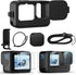 Accessories Kit for Go Pro Hero 12/11/10/9 Black,Silicone Sleeve Protective Case with Rubber Lens Cover+Screen Protector+Battery Side Cover+Lens C...