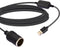 USB A Male to 12V Socket Female Cable Adapter-Black (10.5ft)...