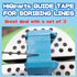 HiQparts Guide Tape for scribing Lines 0.1 inch (3 mm) (98.4 ft (30 m) Roll) x 3 Piece & Sticky Note Set Sujibori Guide Tape...