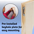 WADDELL Pine Corbel (5"Height x 3"Depth x 3/4"Thick) | Includes Pre-Installed Keyhole Plate & Wall Screw | Decorative Corbels for Countertops & Sh...