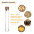 PATIKIL 10ml Plastic Test Tubes with Cork Stoppers, 20Pcs 100x16mm Tubes for Scientific Party Decoration Candy Bead Storage Bath Salt Lab Use, Cle...