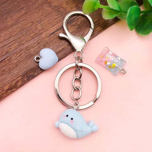 10Pieces Various Blue Resin Pendant Dolphin Butterfly Duck Candy Pendant DIY for Earrings Necklace Bracelet Jewelry Making and Crafting Supplies s...