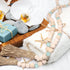 AceList Wood Bead Garland with Tassels, Geometric Wooden Craft Beads with Aqua Acrylic Beads, Boho Farmhouse Country Rustic Wall Hanging Rae Dunn ...