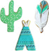 Southwest Cookie Cutter 3-Pc Set Made in USA by Ann Clark, Cactus, Teepee, Feather...