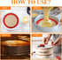 Round Silicone Baking Mats Set Of 2,Silicone Mat for 8 Inch Cake Pan Springform Pans Pizza Pan,Non-Stick Reusable Heat Resistant Baking Sheets Lin...