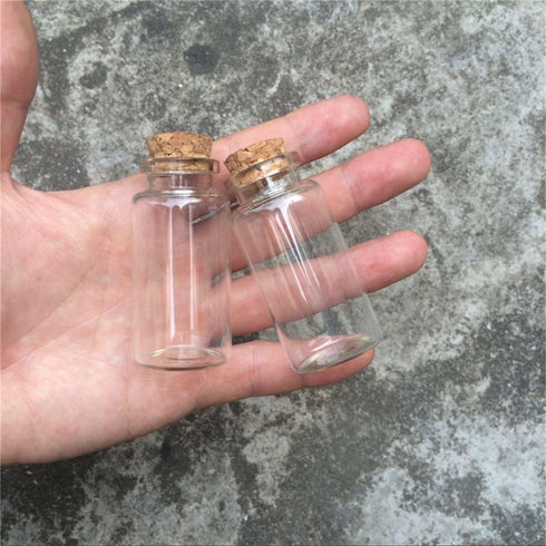 30x60x17mm 25ml Glass Bottles with Cork for Wedding Holiday Decoration 12pcs (12, 25ml-30x60x17mm)...