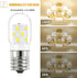 LED Microwave Light Bulbs Over Stove Appliance 3W Replacement for 40W Halogen Bulb for Refrigerator, Range Hood E17 Intermediate Base,No Flicker,D...