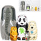 Nesting Dolls 5PCS Superb Handmade Wooden Animal Nesting Dolls Cute Elephant Panda Nesting Dolls Russian Nesting Wishing Dolls Matryoshka Doll for...