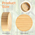30 Pcs Bamboo Jar Lids, Airtight Bamboo Lids for 4 oz and 8 Square Spice Jars, Good Sealing for Bamboo Wooden Lid, Storage Spice Jars Lids, Round ...