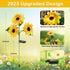 Outdoor Solar Garden Stake Lights,Upgraded LED Solar Powered Light with 3 Sunflower, Waterproof Solar Decorative Lights for Garden, Patio, Backyar...