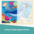 24 Piece Puzzles for Kids Ages 3-5, Unique Shape Jigsaw Pieces Ocean Animal, Wooden Jigsaw Puzzle for 3 4 5 Year Old, Preschool Toddler Puzzle wit...