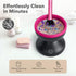 Electric Makeup Brush Cleaner Machine - Alyfini Portable Automatic USB Cosmetic Brushes Cleaner Cleanser Tool for All Size Beauty Makeup Brush Set...