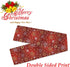 Christmas Winter Snowflake Table Runner 13x90 Inches Double Sided, Luxurious Gold Red Snowflakes Table Runners Cloth Placemats Washable Fabric for...