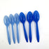 Color Changing Medium Weight Plastic Spoons, White to Blue Disposable Frozen Yogurt Ice Cream Spoons,Frozen Dessert Spoons 50Count...