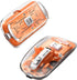 Transparent Wireless Mouse BT5.1/2.4G Bluetooth Mouse Rechargeable Mute Mouse for Mac,iPad,MacBook,Laptop,PC(Orange)...