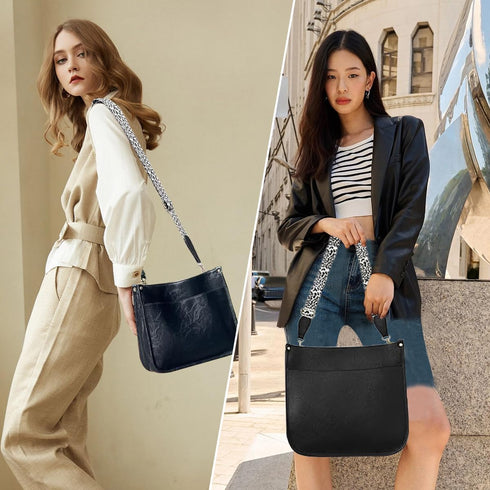 Crossbody Bags for Women Vegan Leather Hobo Purses Shoulder Handbags for with Wide Adjustable Strap Wallet...