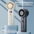 Portable Handheld Fan, Speed(1-100) Adjustable Turbo Mini Portable Fan, 4000mAh Battery Rechargeable Small Handheld Fan, Personal Mini Fan with Di...