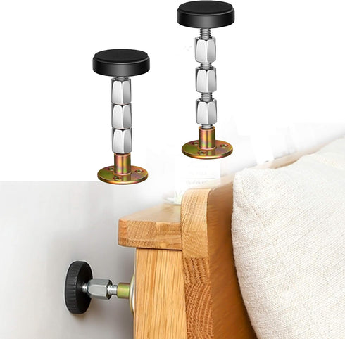 Krisler Adjustable Threaded Bed Frame Anti-Shake Tool, Headboard Stoppers, Bedside Headboards Prevent loosening Anti-Shake Fixer, Easy Install (30...