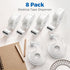 Transparent Tape with Dispenser and Refills,Clear Tape for Home,School and Office Supplies,0.7x1000 Inch, 8 Pack...