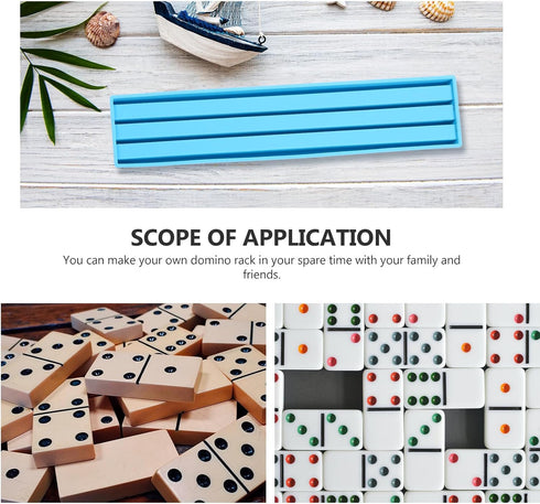 VILLCASE Domino Bracket Box Silicone Mold, Box Resin Casting Mold Domino Storage Box Mould DIY Dominoes Storage Box Resin Mould Jewelry Storage Ca...