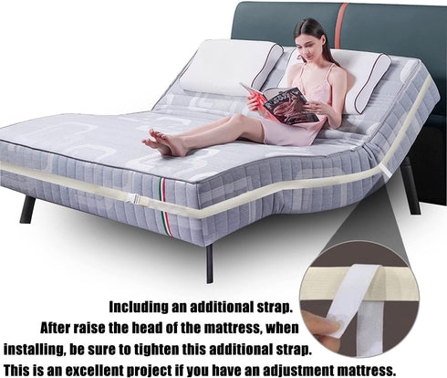 Upgrade Bed Sheet Holder Band, Adjustable Elastic Fitted Sheet Fasteners, Keep Sheets Tight and Fitted Bottom Sheet Cover Strap, Suitable for All ...