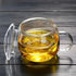 14oz Tea cup with steeper and lid, heat-resistant borosilicate glass clear tea cup for loose leaf tea, blooming tea and tea bags - ideal for tea l...