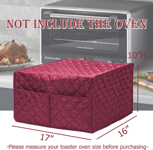 Convection Toaster Oven Cover - Smart Microwave Oven Protector Waterproof Dustproof and Stain Resistant,Outdoor Kitchen Accessories(Red)...