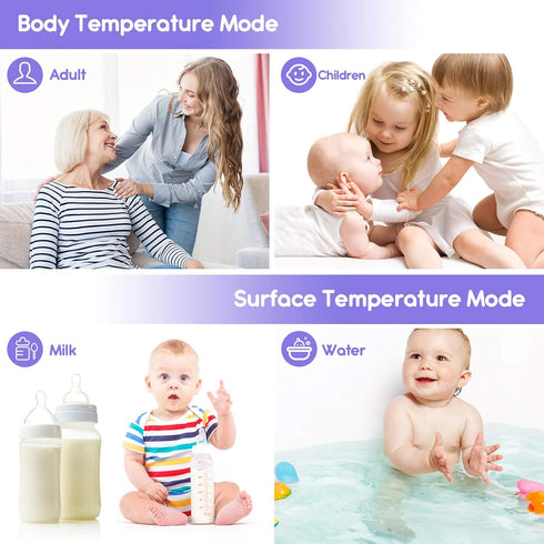 Thermometer for Baby and Adults, KKmier No Touch Forehead Thermometer, Digital Thermometer with Fever Alarm, 2s Accurate Instant Reading, 99 Sets ...