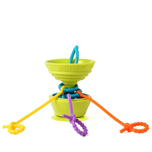 Suction Cup High Chair Toys Holder | 3 Toy Tethers Keep Toys from Falling | Holds Teethers, Snack Cups | for Babies 6-12 Months | Perfect for Trav...