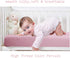Baby Crib Fitted Sheet Poplin Natural Cotton for Standard Crib &Toddler Mattress Sheet Cover 28x52 Solid Pink Girl Premium Percale Soft Nursery Ki...