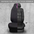 Outlet Faux Rhinestone Diamond Bling Car Seat Covers High Back, Mesh Fabric Cloth Bucket Two Front Seats only, Universal Fit for SUV Truck Coupe W...