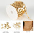 Kyutong 5 Meters Circle Sequins Link Chain Roll Gold Jewelry Chains for Making Jewelry Stainless Steel Chain Bulk with Lobster Clasps and Jump Rin...
