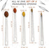 5 Pcs Mini Measuring Spoons Set - Stackable Design, 1/4, 1/8, 1/16, 1/32, 1/64 TSP Sizes, Flat Handle Metal Measuring Spoons Made of Durable Stain...