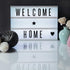 kwmobile Cinema Light Box Letters A4 Size - 105 Pieces Black Replacement Letters for Sign Letters Numbers and Symbols...