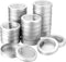 TecUnite 4 oz Metal Tin Cans Round Tin Containers Empty Cans with Clear Top Lid Spice for Kitchen Office Candles Candies and Gifts Holding(24 Piec...