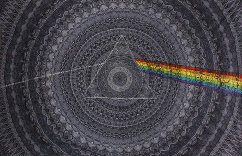 Sunshine Joy 3D Pink Floyd Mini Tapestry The Dark Side of the Moon Black Shadows Wall Art 30x45 Inches...