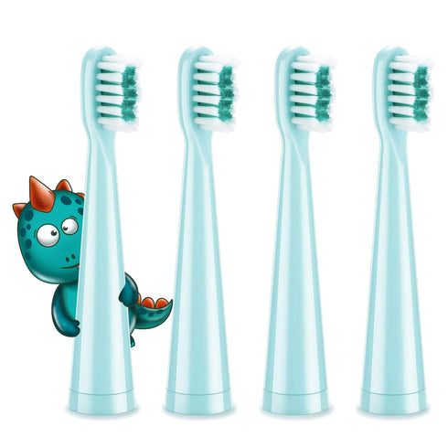 Vekkia Dragon Lord Electric Toothbrush Replacement Heads - 7X More Plaque Removal, End-Rounded 3D Curved Soft Bristles, Comfortable & Efficient Cl...