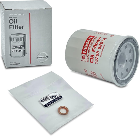 NEW Genuine OEM Engine Oil Filter 15208-9E01A + Drain Plug 4STEED MOTORS 11026-JA00A FITS FOR NISSAN/INFINITI...