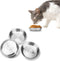 Stainless Steel Cat Bowls, Cat Food Bowls Whisker Friendly Shallow Cat Food Dish, Metal Basic Cat Bowls (3 PCS?6.2Inch)...