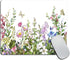 Border with Herbs and Wild Flowers Mouse Pad Non-Slip Rubber Base Gaming MousePads for Computers Laptop Office, Computer Mouse Pad for Wireless Mo...