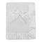 TL Care Fleece Blanket with Silk-Like Satin Trim, Soft, Warm & Cozy, White, 30" x 40" for Boys and Girls, Perfect for Baby Carrier, Stroller, Trav...