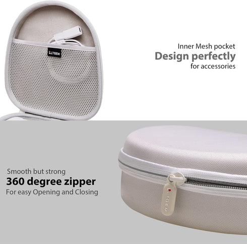 LTGEM Headset Case for Logitech G735 Wireless Gaming Headset - Hard Storage Travel Protective Carrying Bag(White)...