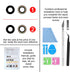 2PCS ASDAWN Back Camera Lens Glass Replacement for iPhone XR 6.1 Inches with Pre-Installed Adhesive, Rear Camera Lens Glass Replacement with Insta...