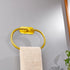 Towel Bar/Bath Towel Ring, Self Adhesive Hand Towel Ring for Bathroom, Stainless Steel Sticky Hand Towel Holder, No Drilling Modern Round Towel Ha...