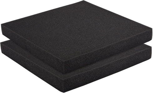 Okuna Outpost 2 Pack Black Polyurethane Foam Sheets - 12x12x1.5 Customizable Foam Insert Pads for Padding, Tool Case Cushioning & Crafts...
