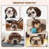 Dog Costume Cat Apparel Dog Toys Curly Braids Headgear Wigs Styling Cute Funny Pet Hair Accessories (flax)...